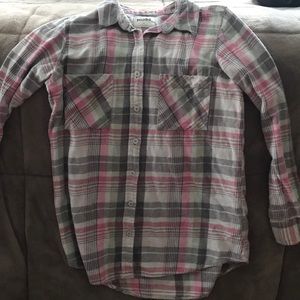 Pink/grey flannel shirt